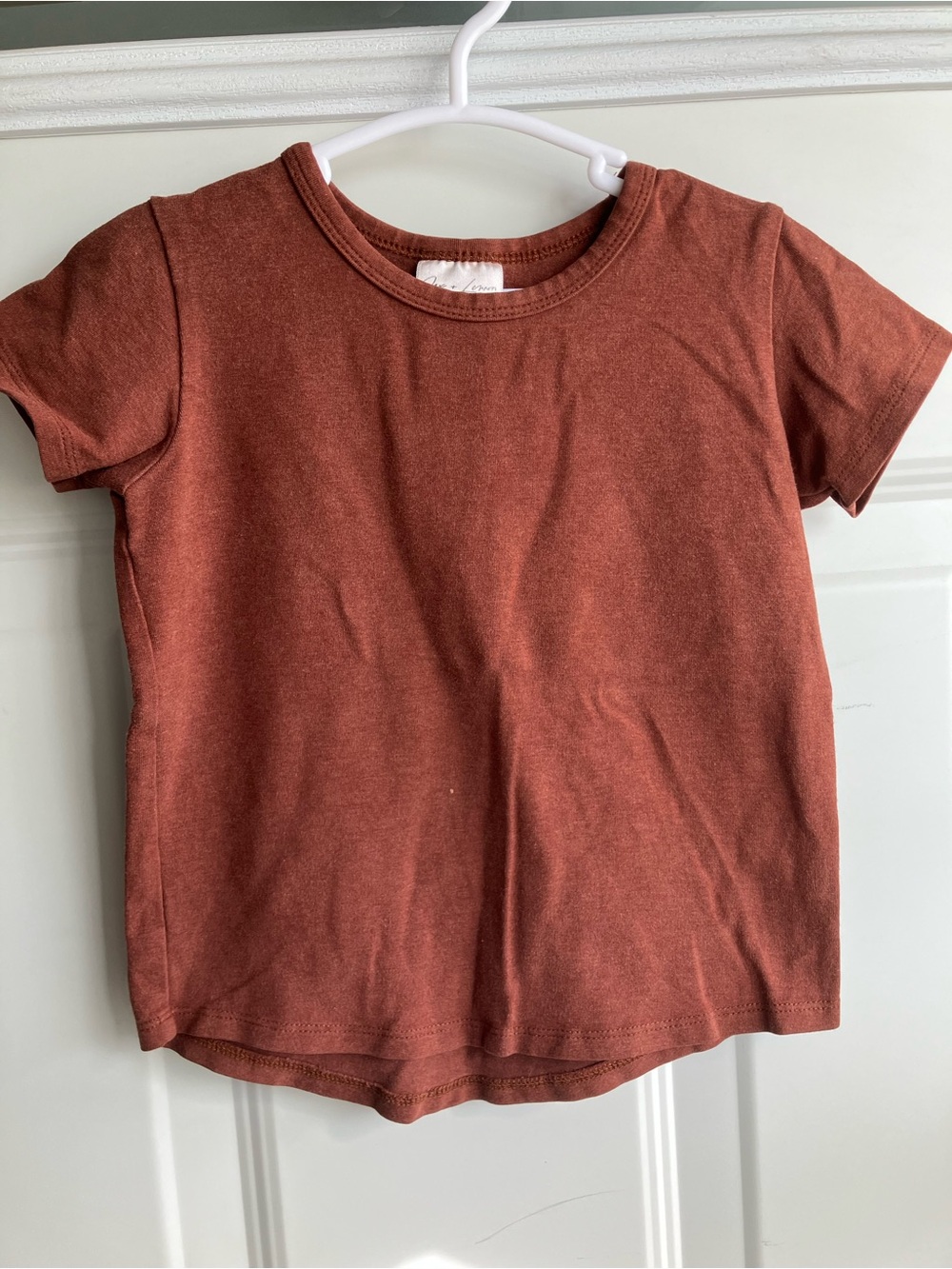Jax & Lennon rust red brown tshirt 18-24 months